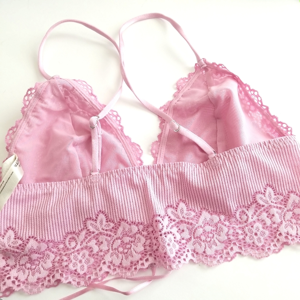 Free People Caroline Ribbed Lace-Up Bralette - Picture 4 of 6